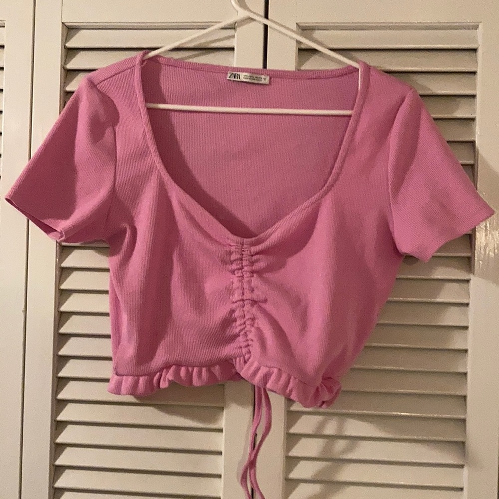 Pretty in Pink little Crop from Zara. So Cute!